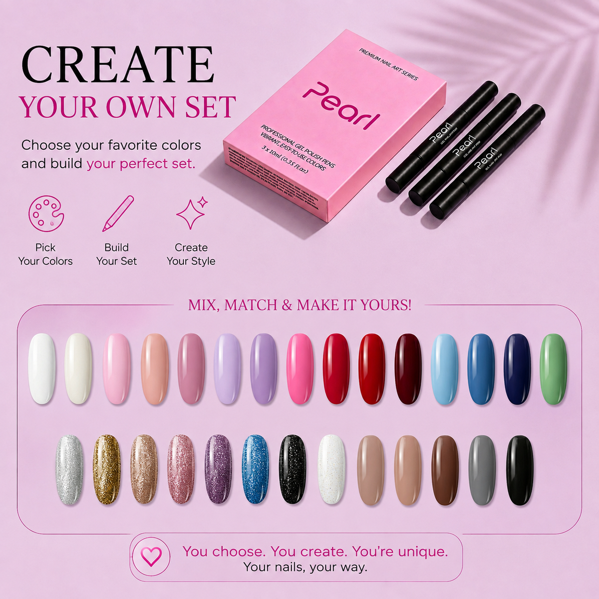 Create Your Own 3in1 Gel Polish Set